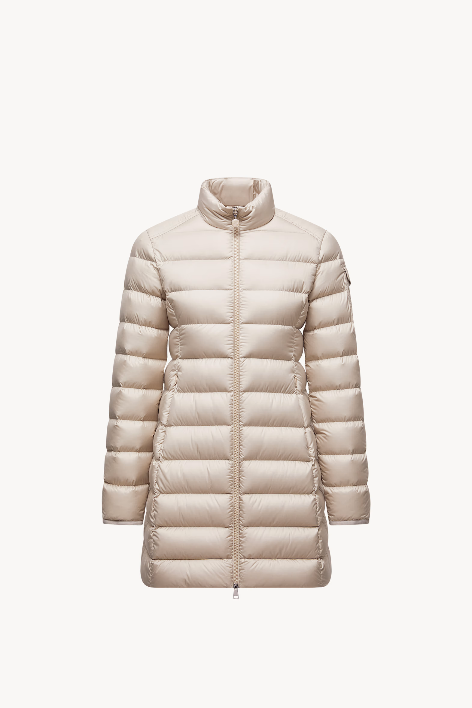 Igesse Mid-Length Down Jacket Women Light Beige Moncler 2